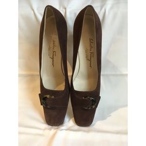 Brown Ferragamo Heels